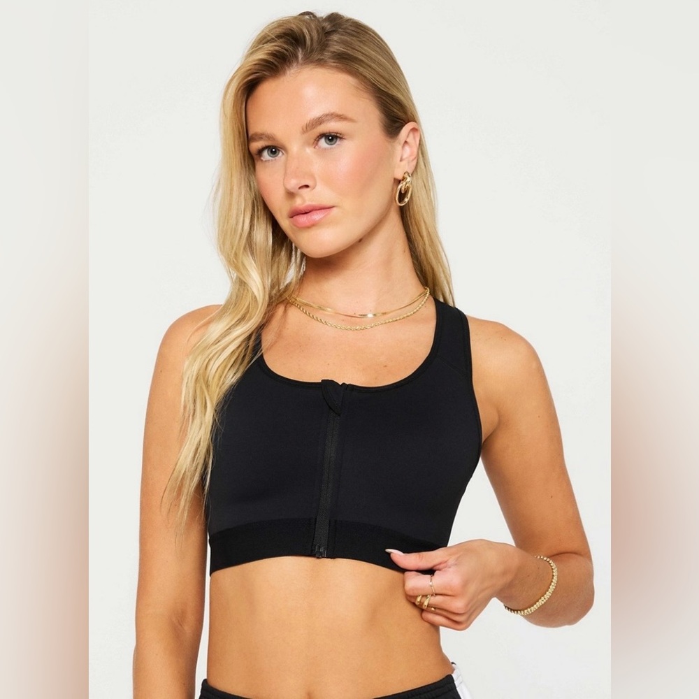 Fabletics Front Zip High Impact Sports Bra